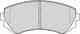 Колодки тормозные дисковые передний для NISSAN ALMERA(N15), PATROL GR(Y61) FERODO FDB1166 / 23502 - изображение
