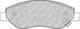 Колодки тормозные дисковые передний для OPEL CORSA FERODO FDB1921 / 24550 - изображение