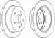 Диск тормозной задний TOYOTA CAMRY (V10, V20, V30) FERODO DDF1598 - изображение