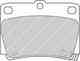 Колодки тормозные дисковые задний для MITSUBISHI GALLOPER(JK-01), PAJERO(K90) FERODO FDB1570 / 23593 - изображение