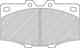 Колодки тормозные дисковые передний для TOYOTA 4 RUNNER, HILUX, LAND CRUISER FERODO FDB288 / 20852 - изображение
