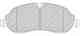 Колодки тормозные дисковые передний для FORD TOURNEO CUSTOM, TRANSIT CUSTOM, TRANSIT FERODO FVR4661 - изображение