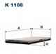Фильтр салонный FILTRON K1108 Фильтр салонный FILTRON K1108 - изображение