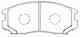 Колодки тормозные дисковые передний для DAIHATSU EXTOL, TERIOS / MITSUBISHI COLT, GALANT, LANCER, MIRAGE / TOYOTA CAMI, RUSH FIT FP0602 - изображение