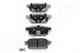 Колодки тормозные дисковые задний для SUZUKI SWIFT(FZ,NZ), SX4 S-Cross, VITARA(LY) JAPANPARTS PP-801AF - изображение