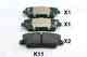 Колодки тормозные дисковые задний для HYUNDAI EQUUS / CENTENNIAL, GENESIS, SANTA FE(DM) / KIA SORENTO(XM) JAPANPARTS PP-K11AF - изображение