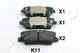 Колодки тормозные дисковые задний для HYUNDAI EQUUS / CENTENNIAL, GENESIS, SANTA FE(DM) / KIA SORENTO(XM) JAPKO 51K11 - изображение