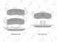 Колодки тормозные дисковые задний для JEEP COMMANDER(XK), GRAND CHEROKEE(WG,WH,WJ,WK) LYNXauto BD-4204 - изображение
