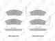 Колодки тормозные дисковые передний для DAEWOO KORANDO(KJ), MUSSO(FJ) / SSANGYONG KORANDO(K4,KJ), MUSSO SPORTS, MUSSO(FJ) LYNXauto BD-7001 - изображение