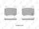 Колодки тормозные дисковые задний для MITSUBISHI LANCER(CJ-CP#,CS#A,CT0) / NISSAN 350 Z(Z33) / SUBARU IMPREZA(G3,GD,GG,GH,GR) LYNXauto BD-7115 - изображение