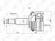 Шарнирный комплект приводного вала LYNXauto CO-1815A - изображение