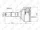 Шарнирный комплект приводного вала LYNXauto CO-6103 - изображение