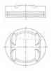 Поршень MAHLE ORIGINAL 001 34 00 Поршень MAHLE ORIGINAL 001 34 00 - изображение