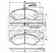 Колодки тормозные дисковые передний для CITROEN JUMPY / FIAT SCUDO(270, 272) / PEUGEOT EXPERT(VF3A#, VF3U#, VF3V#, VF3X#) MAPCO 6851 - изображение