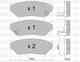 Колодки тормозные дисковые для SUBARU IMPREZA(GFC) / SUZUKI GRAND VITARA(FT,GT), JIMNY(FJ), VITARA(ET,TA) METELLI 22-0136-0 - изображение