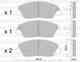 Колодки тормозные дисковые для HYUNDAI SANTA FE(CM,DM,SM) / KIA SORENTO(XM) / SSANGYONG KORANDO METELLI 22-0787-0 - изображение