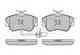 Колодки тормозные дисковые передний для VW TRANSPORTER(70XA, 70XB, 70XC, 70XD, 7DB, 7DK, 7DW) MEYLE 025 234 4519/W / MBP0348 - изображение