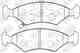 Колодки тормозные дисковые передний для CHEVROLET COBALT / KIA SEPHIA(FA,FB), SHUMA(FB), SPORTAGE(K00) NiBK PN0051 - изображение