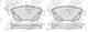 Колодки тормозные дисковые передний для CITROEN BERLINGO, C3, C4, XSARA / FIAT BRAVO, IDEA, LINEA, MULTIPLA, PUNTO, STILO Multi, STILO / LANCIA DELTA, MUSA / OPEL CORSA / PEUGEOT 1007, 206, 207, 307, 4008, PARTNER NiBK PN0187W - изображение