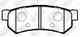 Колодки тормозные дисковые задний для CHEVROLET LACETTI(J200), NUBIRA / DAEWOO GENTRA, LACETTI(KLAN), NUBIRA(KLAN) NiBK PN0442 - изображение