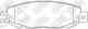 Колодки тормозные дисковые задний для LEXUS LS(UCF10,UCF20) / TOYOTA CELSIOR(UCF2#), CENTURY(GZG5#) NiBK PN1326 - изображение