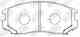 Колодки тормозные дисковые передний для DAIHATSU EXTOL, TERIOS / MITSUBISHI COLT, GALANT, LANCER, MIRAGE / TOYOTA CAMI, RUSH NiBK PN3285 - изображение