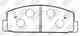 Колодки тормозные дисковые задний для MAZDA 323 F, 323, 6, 616, 626, B-SERIE, FAMILIA, PREMACY, RX 7 NiBK PN5203 - изображение