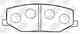 Колодки тормозные дисковые передний для SUZUKI JIMNY(FJ), SAMURAI(SJ), SJ 410, SJ 413, SUPER CARRY(ED) NiBK PN9118 - изображение