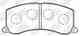 Колодки тормозные дисковые передний для SUZUKI ALTO(HA12,HA23), BALENO(EG) NiBK PN9381 - изображение
