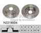 Тормозной диск NIPPARTS N3318004 - изображение