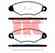 Колодки тормозные дисковые для CITROEN XSARA / NISSAN KUBISTAR / PEUGEOT 206 / RENAULT KANGOO Express, KANGOO NK 223938 / WVA 21980/18 - изображение