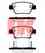 Колодки тормозные дисковые для TOYOTA ALPHARD / VELLFIRE, AVENSIS, COROLLA, PREVIA NK 224563 / WVA 23620/16,3 - изображение