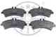 Колодки тормозные дисковые задний для MERCEDES SPRINTER(906) / VW CRAFTER(2E#,2F#) OPTIMAL 12472 - изображение
