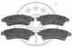 Колодки тормозные дисковые передний для CITROEN BERLINGO, C2, C4, XSARA / PEUGEOT 1007, 206, 207, 307, PARTNER OPTIMAL 84010 / 23599 - изображение