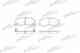 Колодки тормозные дисковые передний для ISUZU TROOPER(UB) / OPEL FRONTERA(5#MWL4,5#SUD2,6B#), MONTEREY(UBS#) PATRON PBP1015 - изображение