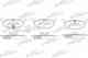 Колодки тормозные дисковые передний для AUDI A2, A3 / SKODA FABIA, OCTAVIA, ROOMSTER / VW BORA, GOLF, JETTA, NEW BEETLE, POLO PATRON PBP1398 - изображение