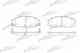 Колодки тормозные дисковые передний для HYUNDAI H-1 Travel, H-1, HIGHWAY, PORTER, SANTA FE, TRAJET, XG / SSANGYONG ACTYON SPORTS, ACTYON, KYRON PATRON PBP1605 - изображение