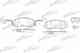 Колодки тормозные дисковые передний для FORD TRANSIT TOURNEO, TRANSIT PATRON PBP1928 - изображение