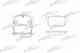 Колодки тормозные дисковые задний для ACURA LEGEND / HONDA ACCORD, CIVIC, INTEGRA, LEGEND, PRELUDE, S2000, SHUTTLE / SUZUKI SWIFT, SX4 PATRON PBP956 - изображение