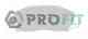 Колодки тормозные дисковые передний для HONDA ACCORD(CB,CC,CD,CE,CF,CG), HR(GH), LEGEND(KA9,KB#), PRELUDE(BB), SHUTTLE(RA) PROFIT 5000-0905 - изображение