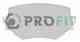 Колодки тормозные дисковые передний для SUZUKI GRAND VITARA(FT) PROFIT 5000-1565 - изображение