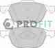 Колодки тормозные дисковые передний для FORD C-MAX, FOCUS, KUGA / MAZDA 3, 5 / VOLVO C30, C70, S40, V50 PROFIT 5000-1594 - изображение