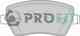 Колодки тормозные дисковые передний для NISSAN MICRA, NOTE / RENAULT CAPTUR, CLIO, KANGOO Express, LOGAN, MODUS, TWINGO / SUZUKI SWIFT PROFIT 5000-1617 - изображение
