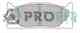 Колодки тормозные дисковые передний для TOYOTA CAMRY(#XV4#) PROFIT 5000-2014 - изображение