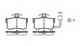 Колодки тормозные дисковые задний для ACURA LEGEND / HONDA LEGEND(HS,KA,KA3) REMSA 0251.01 / PCA025101 - изображение