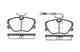Колодки тормозные дисковые передний для MERCEDES (W124), 190(W201), COUPE(C124), E(A124,C124,S124,W124), KOMBI(S124) REMSA 0189.02 / PCA018902 - изображение