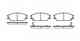 Колодки тормозные дисковые передний для HONDA ACCORD / HYUNDAI ACCENT, LANTRA, PONY / EXCEL, PONY, S, STELLAR REMSA 0224.02 / PCA022402 - изображение