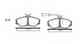 Колодки тормозные дисковые передний для AUDI 100, 200, 80, 90, CABRIOLET, COUPE, QUATTRO REMSA 0276.02 / PCA027602 - изображение