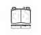 Колодки тормозные дисковые передний для MERCEDES S(C140,W140) REMSA 0420.00 / PCA042000 - изображение