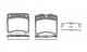 Колодки тормозные дисковые передний для VW TRANSPORTER(70XA, 70XB, 70XC, 70XD, 7DB, 7DK, 7DW) REMSA 0385.10 / PCA038510 - изображение